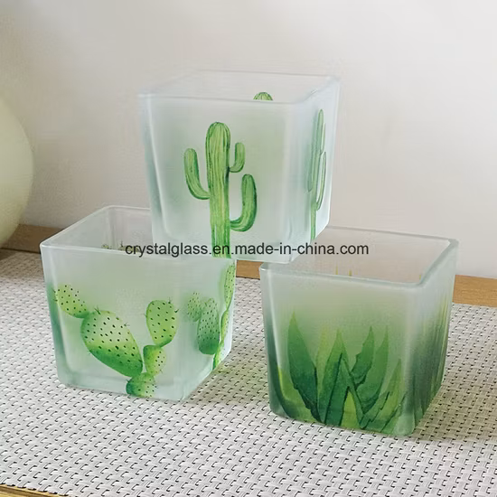 Покрытие подсвечника для квадратной банки для свечей